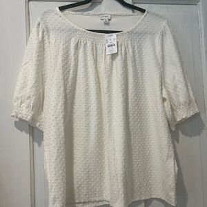 J. Crew Factory Textured Blouse